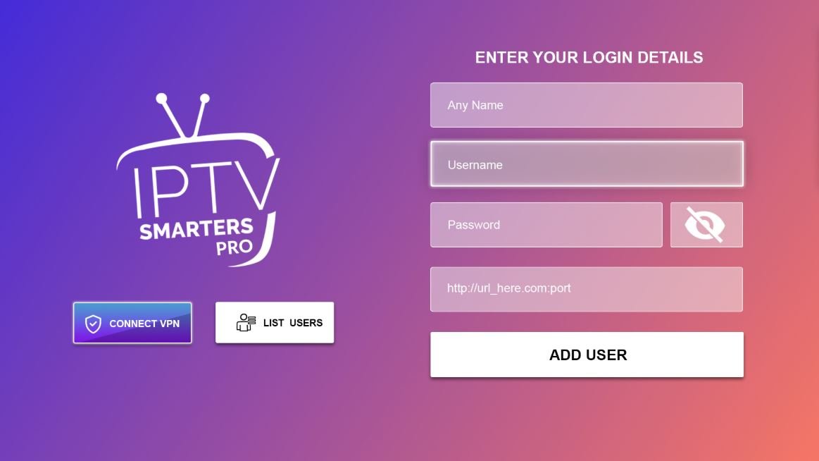 Connexion IPTV Smarters Pro via Xtream Codes API — Adult IPTV